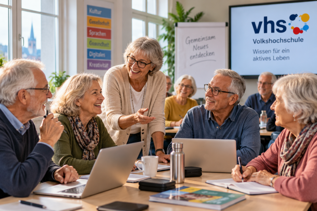 Ältere Menschen im VHS Kurs